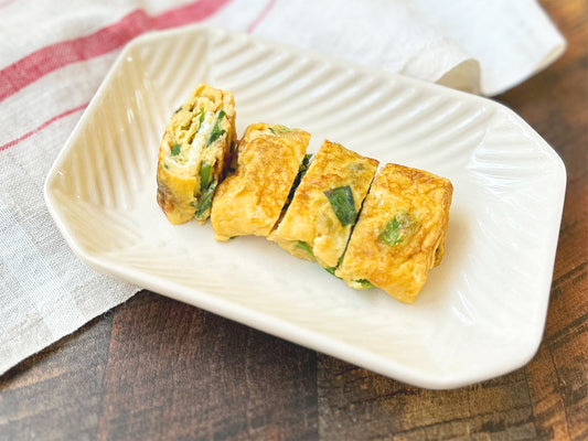 【味わいだし】ニラの卵焼き