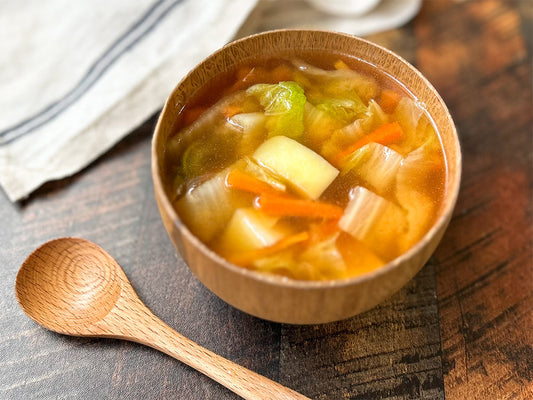 【miso soup】白菜とにんじんとじゃがいもの味噌汁