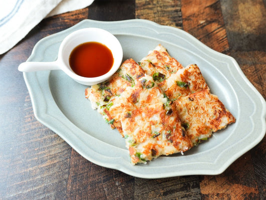 【味わいだし】レンコンのだしチーズチヂミ