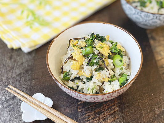 【味わいだし】菜の花と炒り卵の混ぜご飯
