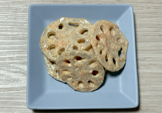【味わいだし】レンジで簡単蓮根めんたい