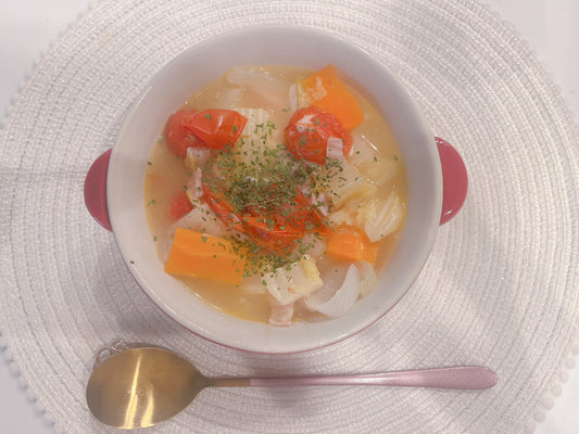 野菜のあったかチーズスープ