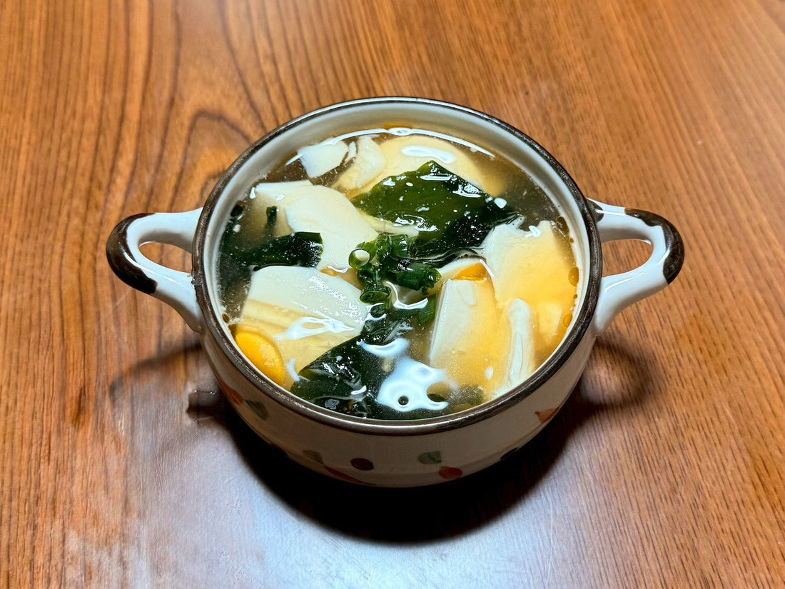 【味わいだし】レンジで！豆腐スープ